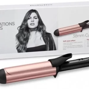 BaByliss C453E 38mm Curling Tong Lockenstab Rose/schwarz 12