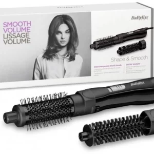 BaByliss AS82E Shape & Smooth Warmluft-Stylingbürste Schwarz 12